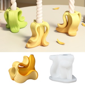 Moule en silicone pour bougie en forme de banane, moule à fruits pour bougie, décoration d'intérieur, moule à bougie parfumée, résine - Product Image 4