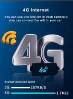 Caméra de voiture miniature à double objectif 4G avec carte SIM, enregistreur vidéo en direct via application, suivi GPS, surveillance à distance MDVR JX19 pour camion