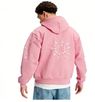 Sweat-shirt à capuche personnalisé avec motif d'araignée en toile d'araignée, sweat-shirt à capuche surdimensionné pour homme en coton 100%