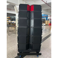 KA208A Çift 8 İnç Aktif Line Array Hoparlör 500W Neodimyum Güçlü PA Hoparlör Kilise Tiyatro Salonu Kurulumu için