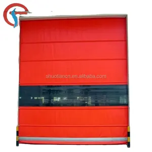 Automatic High Speed Sheet Shutter Door / Auto High Speed Roller Guangzhou PVC Waterproof Plastic Industrial PVC Coated Fabric