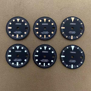 NH34 اطلب 29 مع قرص شعار S G/أربعة أيدي أخضر مضيء ساعة اتصال NH34 إكسسوارات - Product Image 2