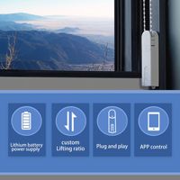 Motor de cortina para el hogar inteligente inalámbrico SLS, controlador de persianas eléctricas inteligentes Zigbee para hoteles, vehículos recreativos, garajes, operación Android, batería de PC