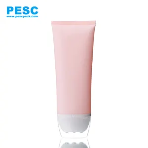 Eco-friendly reciclável pcr/sugarcane, plástico pe três esferas de aço aplicador de embalagem cosmética macia, tubo 200ml