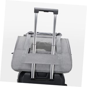 Foldable Nylon Pet Carrier Bag <b>Cat</b> and Dog <b>Backpack</b> with Zipper Closure Portable Breathable Rubber Mesh <b>Cat</b> Dog <b>Backpacks</b> - Product Image 2