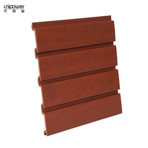 Organisateur mural de bureau Unipower en PVC jaune à rainures, support de rangement sans perçage - Product Image 2