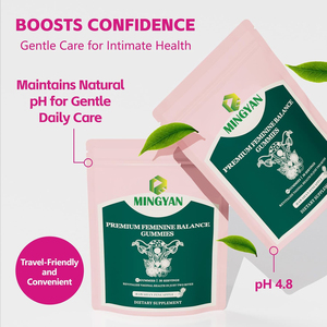 Gomitas MINGYAN Premium para el Equilibrio Femenino con Piña y Probióticos, Apoyo al Equilibrio del pH, 60 Gomitas para la Salud Íntima de la Mujer - Product Image 5