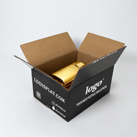 Boîte d'emballage en carton ondulé pour bouteilles de bière artisanale avec séparateurs de protection pour la distribution en brasserie