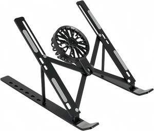 Supports de refroidissement pour ordinateur portable, 7 niveaux réglables, support de ventilateur pour ordinateur portable en aluminium, support pour ordinateur portable pour bureau, compatible avec les ordinateurs portables de 9 à 17,3 pouces - Product Image 4