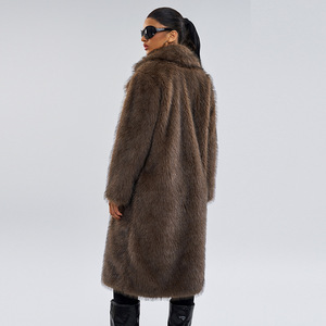 Nouveau Manteau Long en Fausse Fourrure de <span class=keywords><strong>Renard</strong></span> pour Femme 2025 – Veste Douillette Tendance Hiver – Manteau Décontracté de Luxe – Vente en Gros - Product Image 6