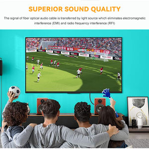 Venta al por mayor macho a macho 1M 2M 3M 5M Cable de audio óptico digital Toslink Cable para cine en casa barra de sonido TV PS4 - Product Image 4