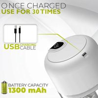 Mini hachoir à ail électrique rechargeable par USB, hachoir à aliments portable sans fil, petit robot culinaire pour hacher l'ail