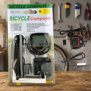 Compteur de vélo SB 318 IP65 étanche, compteur de vitesse numérique, odomètre, batterie non rechargeable, capteur filaire, noir, pour VTT - Product Image 3