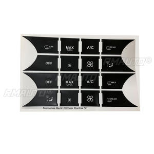 New Arrival Car Button Repair Steering AC Door Lock <b>Window</b> <b>Decals</b> Stickers New for Mercedes for Benz 2007-2014 5pcs - Product Image 6