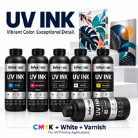 Encre UV à haute couverture pour l'impression sur acrylique, verre, métal, bois, PVC, imprimante à plat UV I3200 XP600, machine d'impression UV