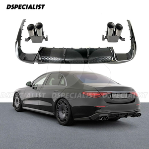 Partie de carrosserie en fibre de carbone sèche pour <span class=keywords><strong>Mercedes</strong></span> Classe S <span class=keywords><strong>W223</strong></span> S450 S500 Lèvre avant <span class=keywords><strong>W223</strong></span> Brabu Kits de carrosserie - Product Image 2