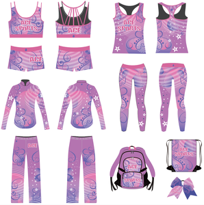 Uniformi da <span class=keywords><strong>Cheerleading</strong></span> in Cristallo di Alta Qualità, Personalizza il Tuo Design, per Adulti, ACE SPORTS, in Spandex/Poliestere - Product Image 3