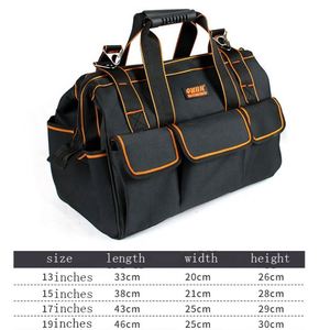 18-inch Close Top Wide Mouth Storage Tool Bag with Adjustable Shoulder Strap - Product Image 4