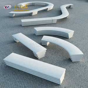 Nuevos Materiales de Construcción de Piedra, Banco de Hormigón GRC, Silla de Arte para Plaza al Aire Libre, Gris 19037836944 Xms001 - Product Image 2