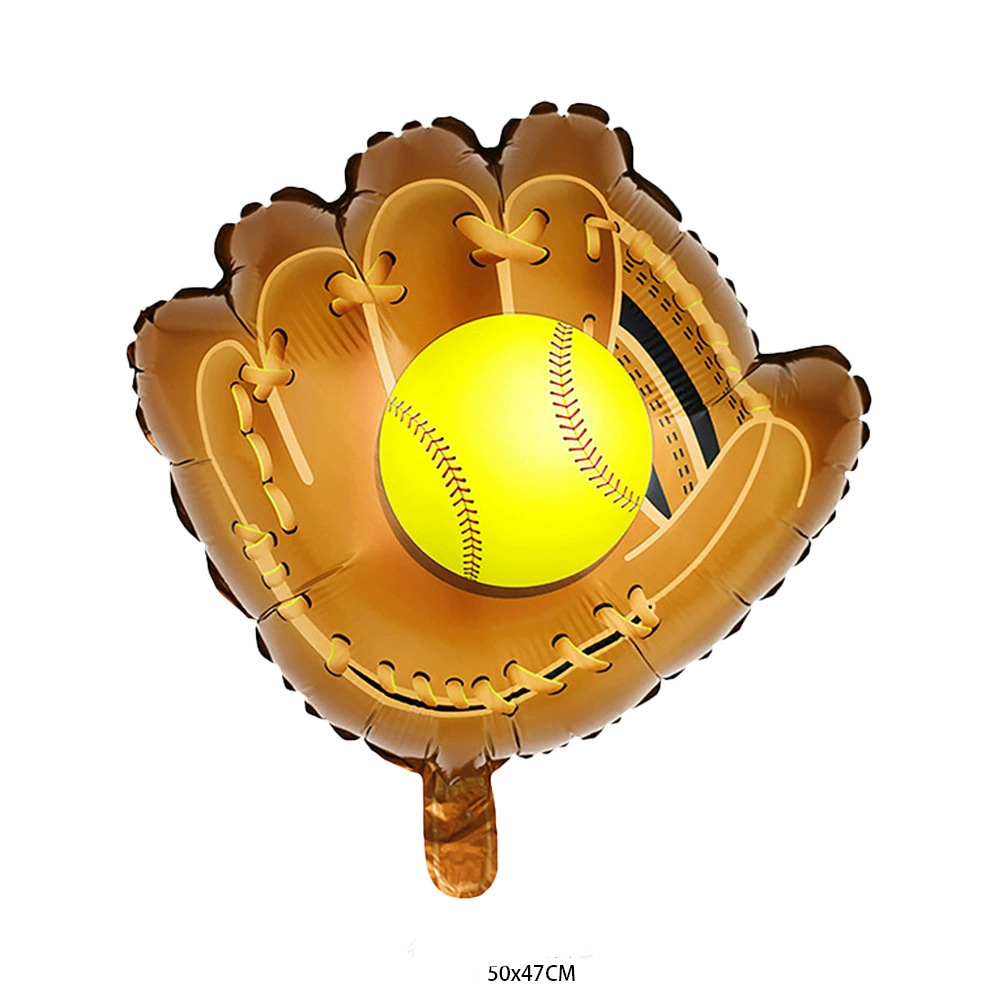Gant de baseball avec balle jaune
