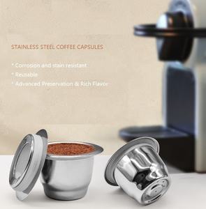 Cafetière en acier inoxydable, capsule à café pour <span class=keywords><strong>Nespresso</strong></span>, réutilisable, rechargeable, filtre à crème réutilisable, dosettes - Product Image 6