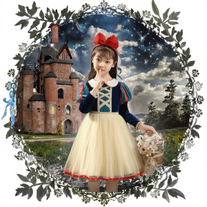 Girls <strong>Dress</strong> <strong>up</strong> Princess Costume Role Play Halloween Party Classic <strong>Snow</strong> <strong>White</strong> 3D O-Neck Lace Summer <strong>Dresses</strong> for Kids ODM - Product Image 3