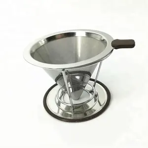 可重复使用的咖啡制作工具不锈钢咖啡滴头咖啡过滤器