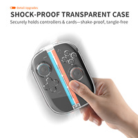 Étui de rangement transparent antichoc pour Nintendo Switch 2 Joy-Con porte-carte de jeu coque accessoires de jeu