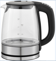 Bouilloire Électrique en Verre 1,8 L 1500 W avec Arrêt Automatique, Maintien au Chaud, Contrôle Numérique de la Température – Appareil Ménager – Vente en Gros