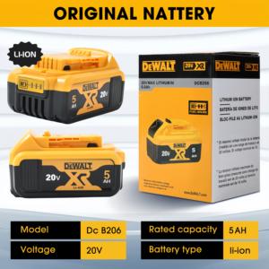 내구성 있는 디월트 18V-20V 배터리 5Ah DC9096 <span class=keywords><strong>DC9098</strong></span> DW9095 무선 공구 호환 긴 수명 교체 배터리 - Product Image 2