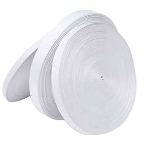 JIANGSU YINGPAI 100% Polyester Sublimation Blank Promotional CINTA PARA LANYARD 10-50mm 100M/ROLL Blank White