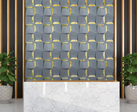 Panel de Pared 3D Moderno de PVC, Adhesivo de Espejo para Interiores, Revestimiento de PVC, Decoración de Paredes para Hoteles, Techos de TV, Villas, Diseño Interior Decorativo