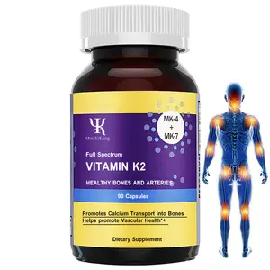 Benutzer definiertes Voll spektrum VITAMIN K2 Hilft bei der Förderung der Gefäß gesundheit Knochen-und Arterien-Kapseln