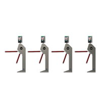 Tourniquet vertical KMS en acier inoxydable avec contrôle d'accès par reconnaissance faciale et lecteur de cartes RFID pour station de métro
