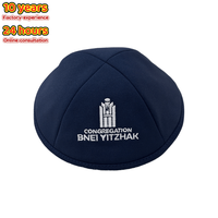Kippa en coton Yihaoyi en gros, logo brodé personnalisé, fabriquée en usine, chapeau juif pour mariage juif, Bar Mitzvah, cadeau