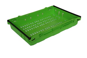 JOIN Green Mini Caisses en plastique empilables ventilées pour fruits et légumes, caisses à fruits en plastique - Product Image 2