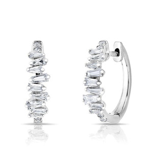 Half Pave Ear <b>Cuff</b> for Women Minimalist Fashion Ear Jewelry Daily Wear - Product Image 1