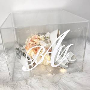 Personalised Large Clear Acrylic Keepsake <strong>Box</strong> <strong>Perspex</strong> Christening Gift <strong>Box</strong> - Product Image 6