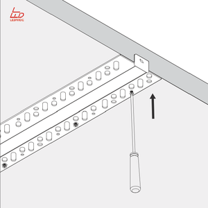 Perfil de <span class=keywords><strong>Aluminio</strong></span> <span class=keywords><strong>LED</strong></span> Personalizado de 1M 2M, <span class=keywords><strong>Canal</strong></span> Empotrado de <span class=keywords><strong>Aluminio</strong></span> <span class=keywords><strong>para</strong></span> Techo de Yeso y Pared - Product Image 6