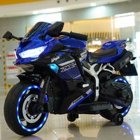 Moto électrique pour enfants de grande taille 12V avec lumières cool, moto électrique pour enfants