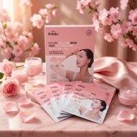 Masque Hydrogel au Collagène ROROBEE Effet Lifting, Blanchissant et Anti-Âge, Patchs Contre les Rides des Yeux et Nasolabiales, Lot de 5, Unisexe, K-Beauty