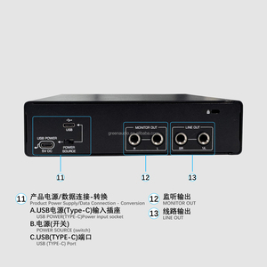 <span class=keywords><strong>Carte</strong></span> <span class=keywords><strong>son</strong></span> professionnelle GAX-FA22 Green Audio, 24 bits 192 kHz, interface audio USB <span class=keywords><strong>pour</strong></span> studio <span class=keywords><strong>de</strong></span> <span class=keywords><strong>musique</strong></span> et enregistrement en direct - Product Image 4