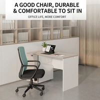 Chaise de bureau ergonomique en maille respirante et confortable pour le commerce extérieur, réglable en hauteur, pivotante et fixe