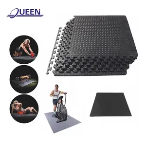 LINYIQUEEN ejercicio piso entrelazado Mat antideslizante 60*60cm espuma EVA gimnasio Patchwork Fitness piso suave rompecabezas esteras