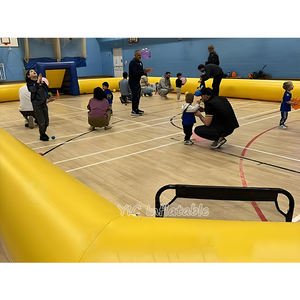 Lapangan pantul sepak bola tiup PVC kustom dasar lembut pagar sabun sepak bola permainan olahraga garansi 2 tahun-tersedia untuk dijual - Product Image 3