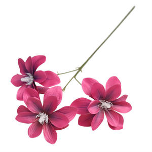 Flor de Magnolia Artificial Lichao, Rama Individual, Flor de Seda Realista, Decoración para Bodas y Hogar, Arreglo Floral - Product Image 5