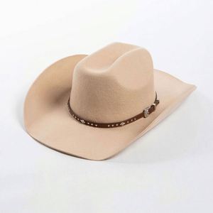 Western Sombrero Rolled Brim Fedora Hats Unisex Casual Travel Fishing Wholesale 2023 Wool Cowboy Hats for Adult - Product Image 3