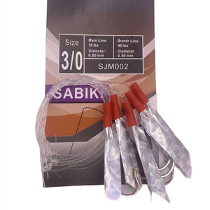 Aparejos de pesca Sabiki para pulpo, aparejos para calamar, anzuelos en cadena, tubo de plumas y brillo para arenque, aparejos Texas, pesca en el mar, pesca de arrastre, atún - Product Image 3