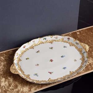Luxury European 8+10 Inches Ceramic Plate Dish <b>Set</b> Small and Large Home Use Eco-Friendly for Party Occasions - Product Image 4