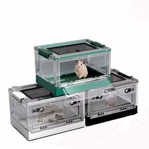 <span class=keywords><strong>Cage</strong></span> à <span class=keywords><strong>hamster</strong></span> portable, maison pliable pour hérisson, boîte de reproduction en plastique pour reptile, pour gecko, lézard, serpent - Product Image 2